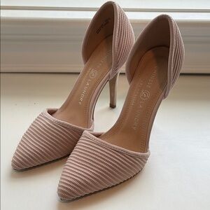 Chinese Laundry Pink Ribbed Heels